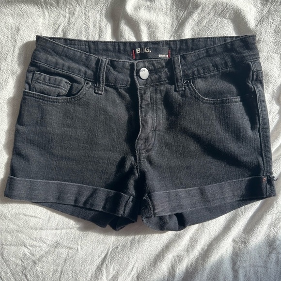 BDG Black Cat Eye Shorts | Hand Painted Back Pockets | Festival Look Size 28 - Picture 4 of 9